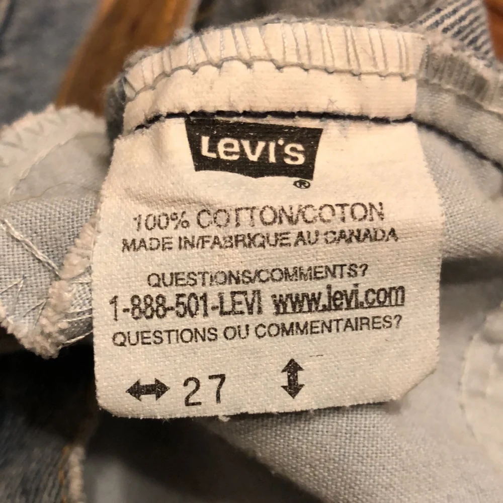 Levi’s Vintage 631 Orange Tab Women’s Size 27 Medium Stone Wash - Picture 12 of 13